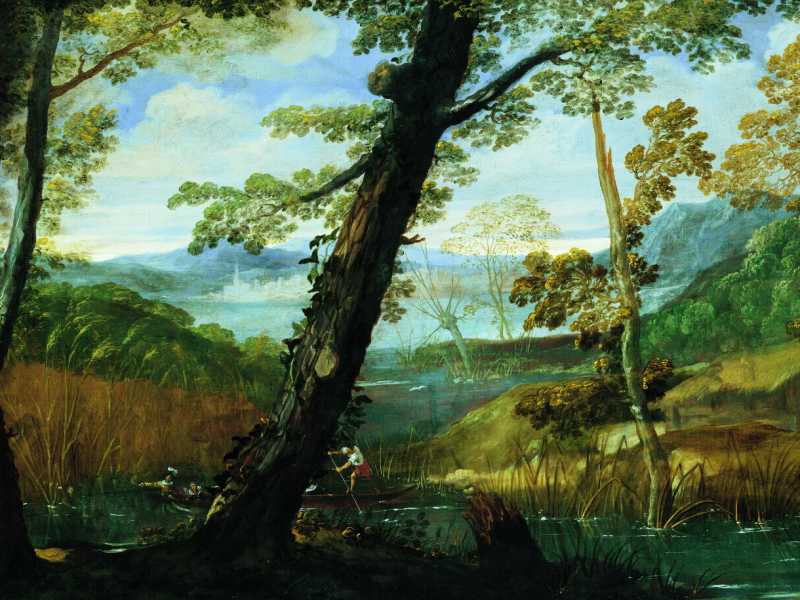 Annibale Carracci, "Paesaggio fluviale" (Ansa)
