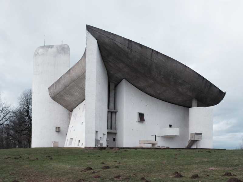 La cappella di Notre-Dame du Haut  a &nbsp;Ronchamp&nbsp;<br />