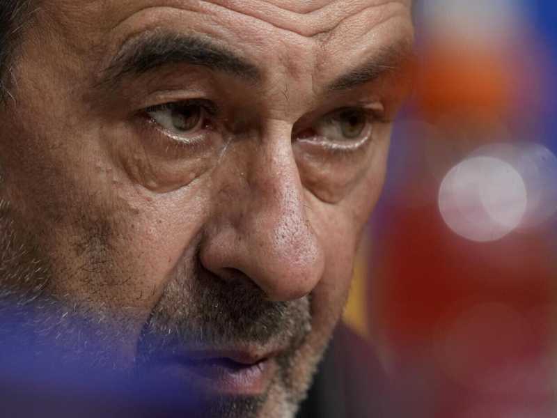 Maurizio Sarri si &egrave; dimesso da allenatore della Lazio (foto LaPresse)