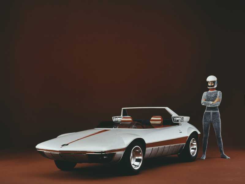 Prototipo Autobianchi Runabout al Salone dell'auto di Torino del 1969 disegnato da Gandini (Foto Getty)
