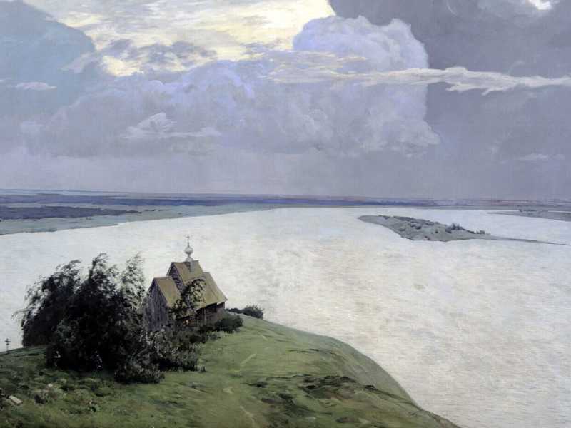 <span class="selectable-text copyable-text">Isaac Levitan, Sopra l&rsquo;eterna pace, 1894</span>