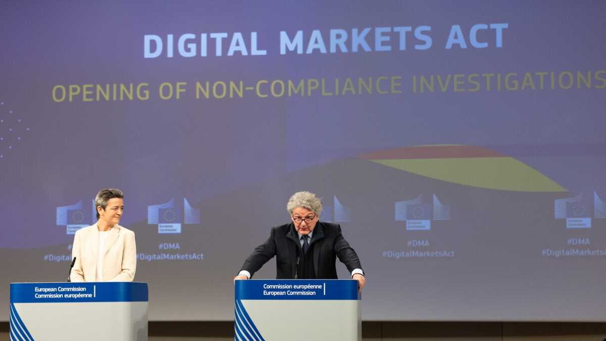 Immagine di La Commissione Ue indaga su Apple, Google e Meta: avrebbero violato il Digital markets act