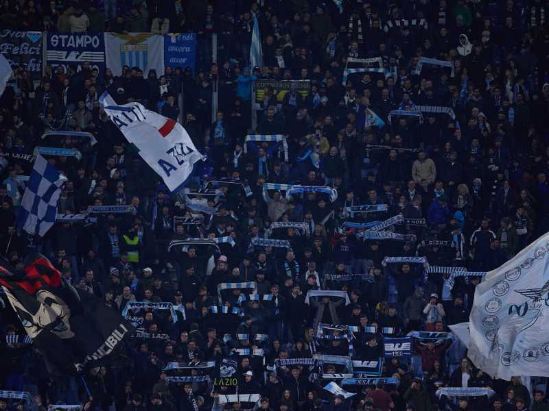 Tifosi della Lazio all'Olimpico di Roma - foto via Getty Images