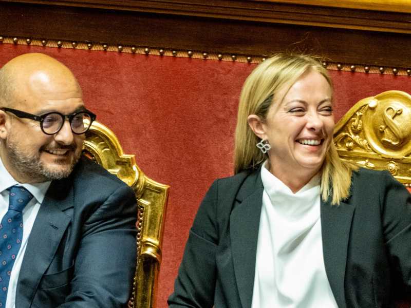  Giorgia Meloni e Gennaro Sangiuliano (LaPresse)
