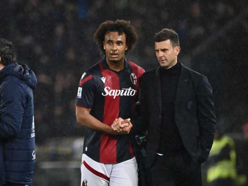 Joshua Zirkee e Thiago Motta (foto LaPresse)