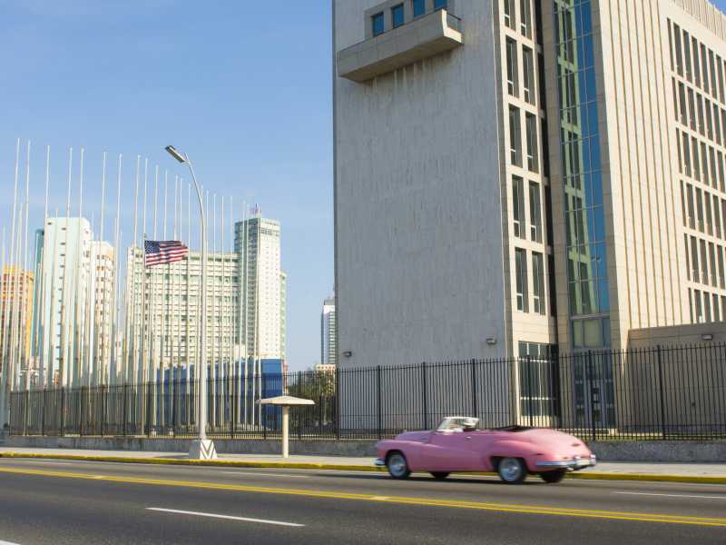 L'Ambasciata degli Stati Uniti a L'Avana, Cuba (Foto Education Images/Universal Images Group)&nbsp;<br />