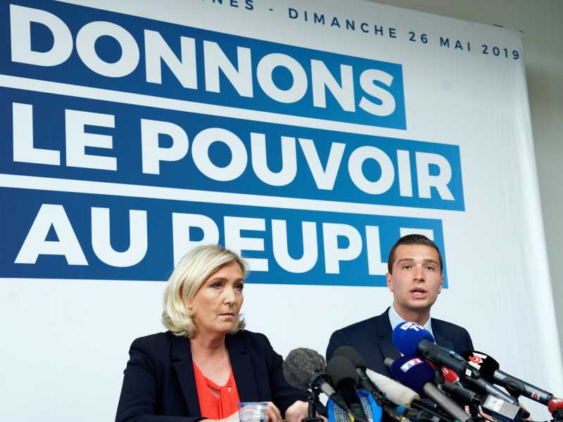 &nbsp;Marine Le Pen e Jordan Bardella (Gettyimages)
