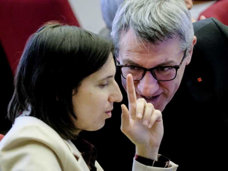Elly Schlein con Maurizio Landini (foto LaPresse)