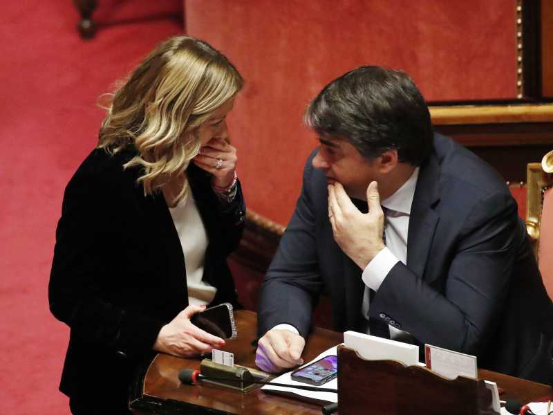  Raffaele Fitto e Giorgia Meloni - foto via Getty Images