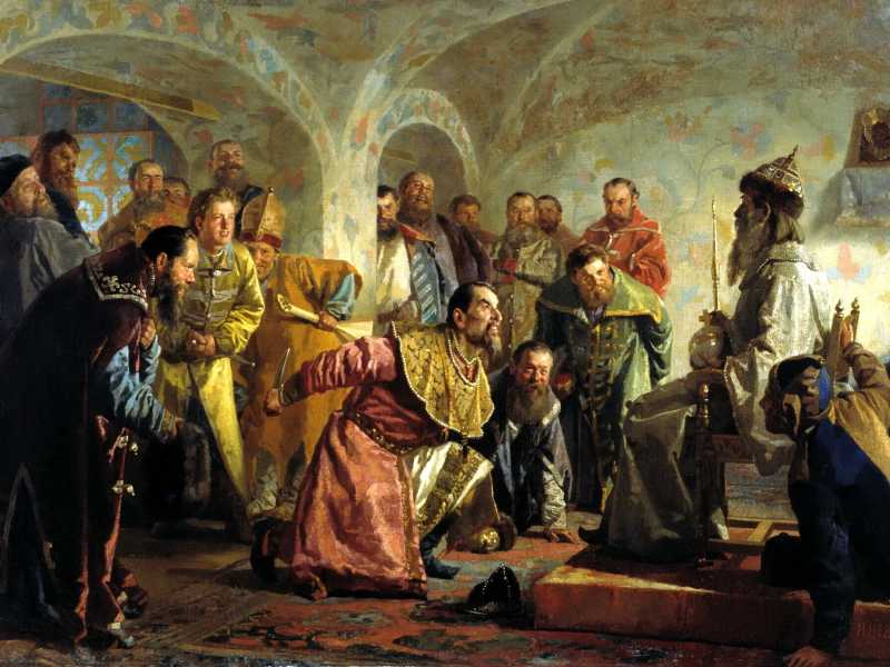 Nikolai Nevrev, &ldquo;Oprichniki&rdquo;, 1870 circa (Wikipedia)&nbsp;<br />