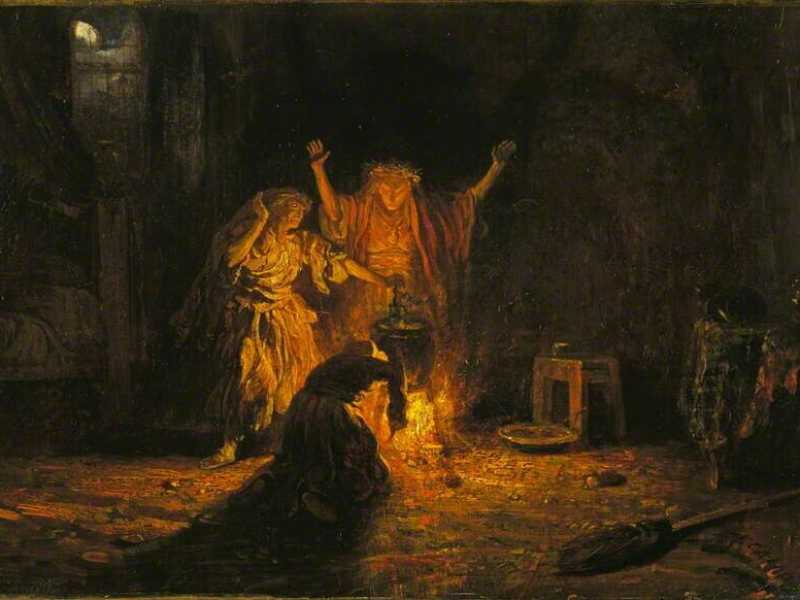 Le streghe nel "Macbeth", Alexandre-Gabriel Decamps (1803-1860), Collezione Wallace&nbsp;<br />