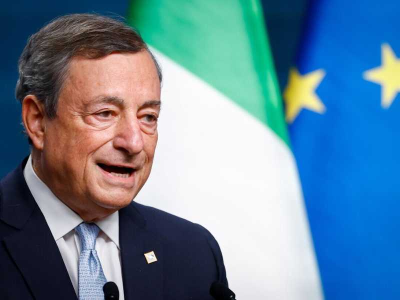 Mario Draghi - foto Ansa