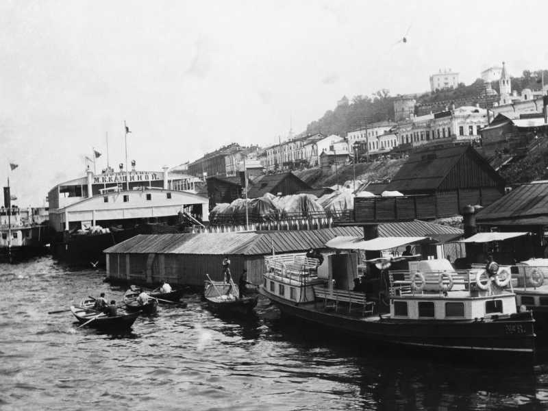 Odessa dal porto, durante la guerra del 1914-1918. (Foto di Hulton-Deutsch Collection/CORBIS/Getty Images)&nbsp;<br />