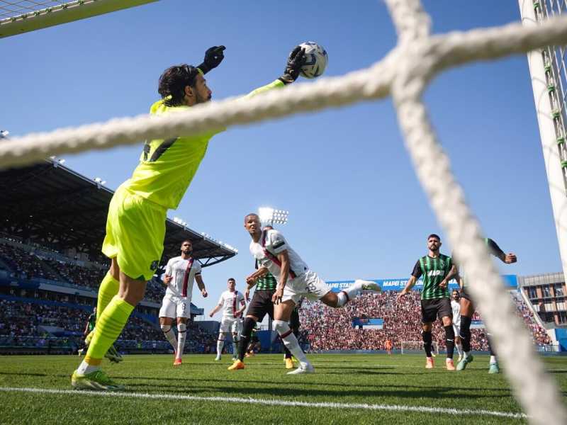 Il portiere del Sassuolo Andrea Consigli (foto LaPresse)<div> </div>