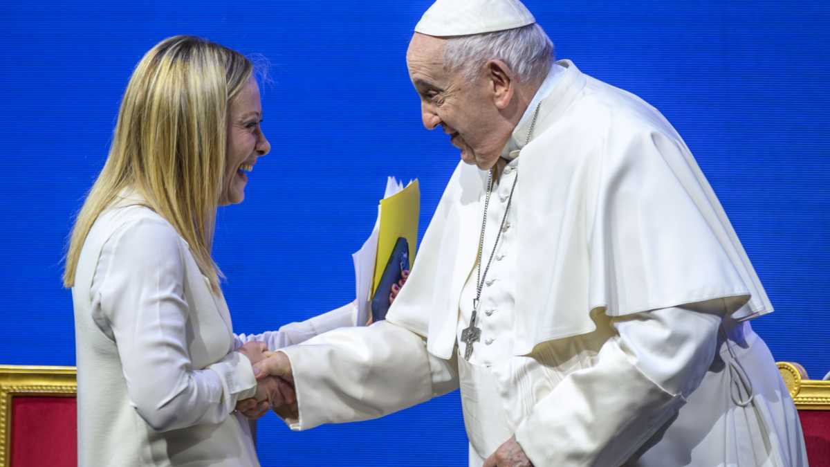Immagine di Meloni: "Papa Francesco parteciperà al G7 di giugno"