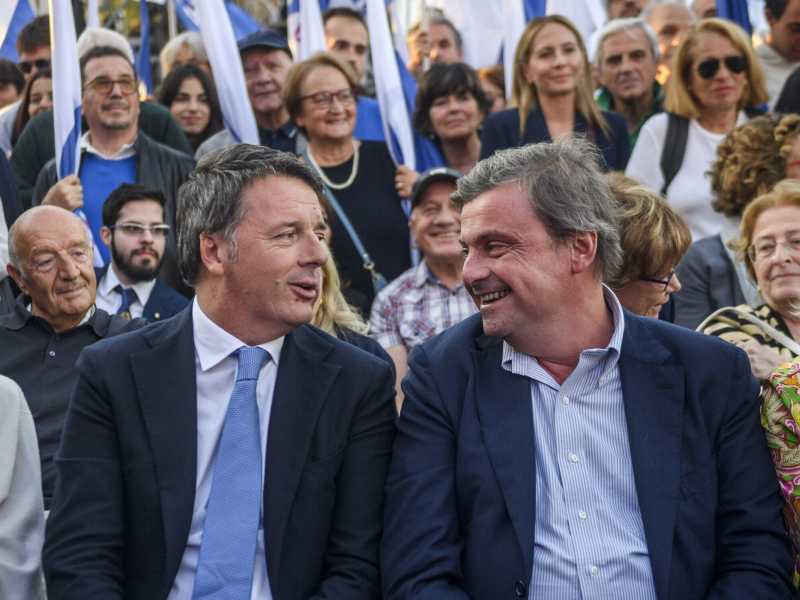 &nbsp;Matteo Renzi e Carlo Calenda - foto via Getty Images