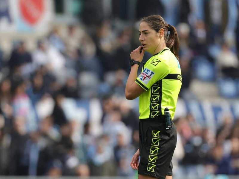 L'arbitra Maria Sole Ferrieri Caputi (foto LaPresse)<br />