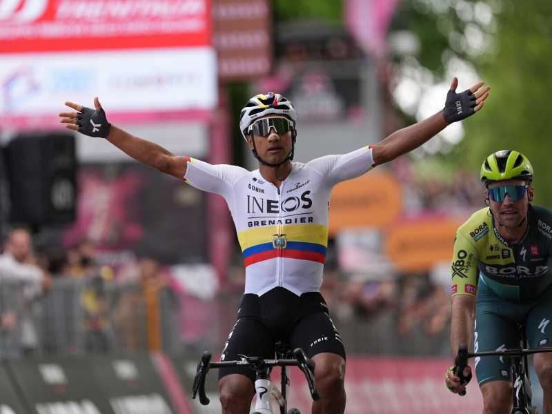 Jhonatan Narváez ha vinto la prima tappa del Giro d'Italia 2024 (foto LaPresse) <br />