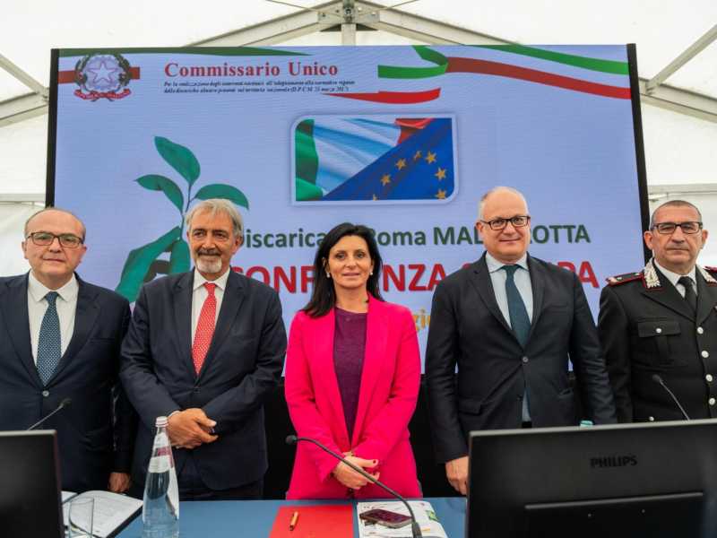 Parte finalmente la bonifica dell'ex discarica di Malagrotta
