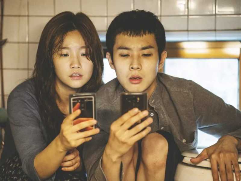 Una scena di Parasite, film del 2019 diretto da Bong Joon-ho <br />