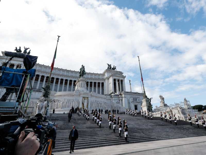 &nbsp;L'altare della patria - foto Ansa