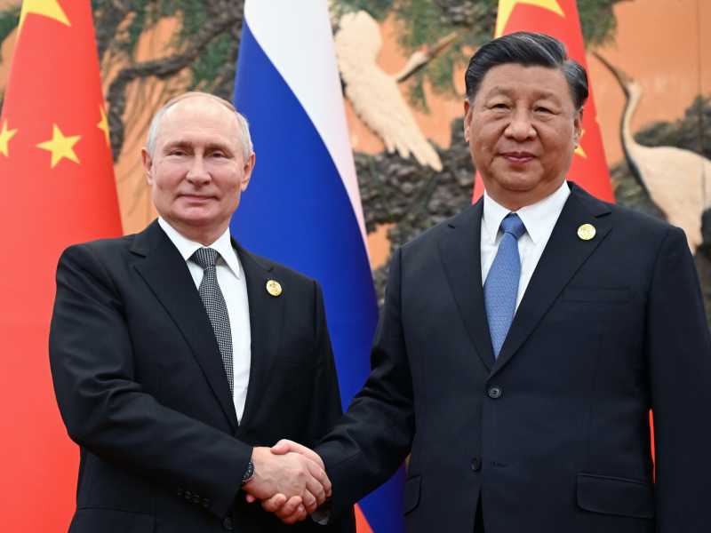 Putin e Xi Jinping - foto LaPresse