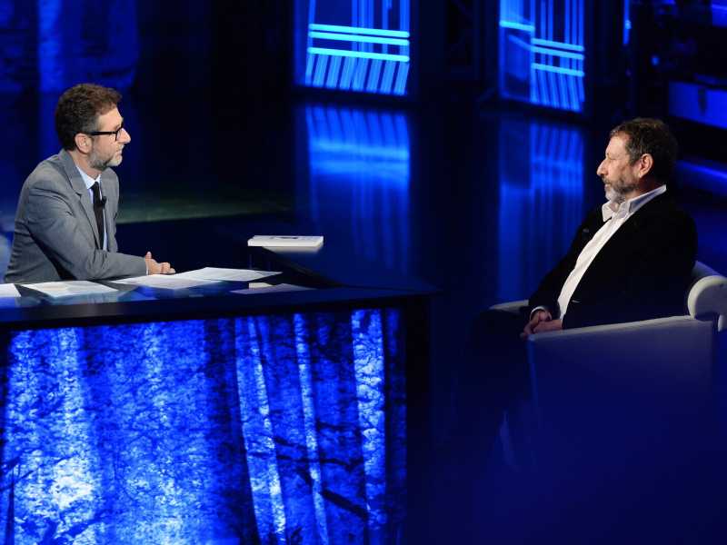 &nbsp;Michele Serra a Che tempo che fa - foto LaPresse
