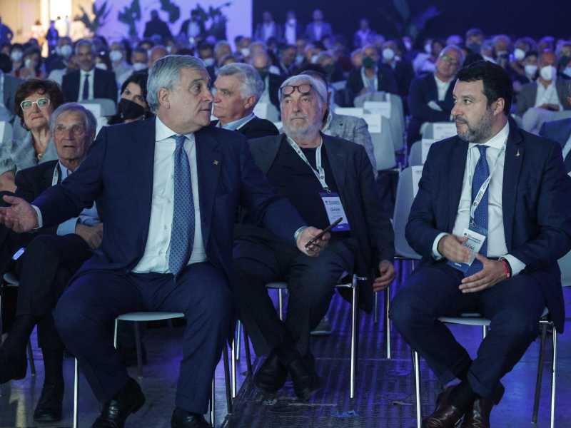 Antonio Tajani e Matteo Salvini - foto Ansa