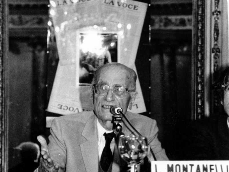 Indro Montanelli (foto LaPresse)