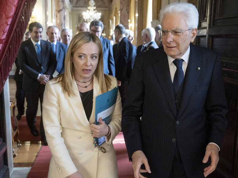 &nbsp;Sergio Mattarella e Giorgia Meloni - foto Ansa