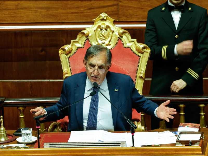 &nbsp;Il presidente del Senato Ignazio La Russa - foto Ansa