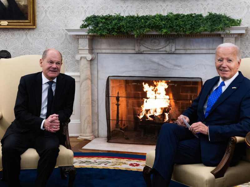 &nbsp;Joe Biden e Olaf Scholz - foto Ansa