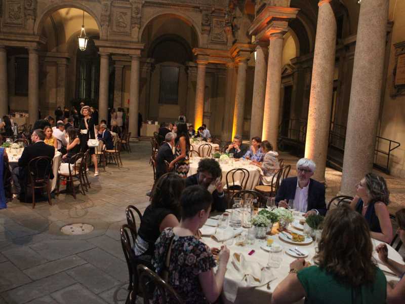 &nbsp;Alcuni membri della giuria del Premiolino nella cerimonia del 2017 a Milano - foto LaPresse