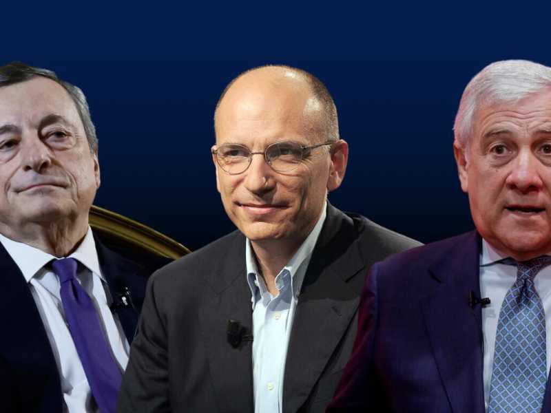 Draghi, Letta e Tajani. Le tre (im)probabili carte italiane che Meloni può giocarsi in Ue