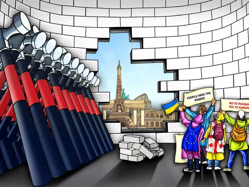 Il muro di Tbilisi che porta all'autoritarismo