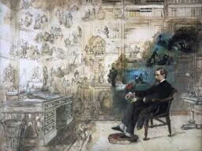  Robert William Buss, Il sogno di Dickens, 1870, Charles Dickens Museum, Londra<br />