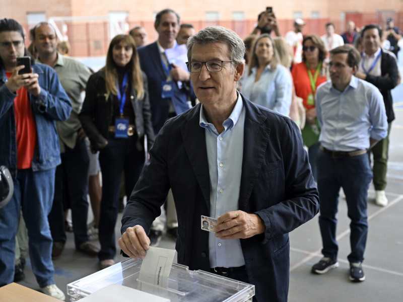 &nbsp;Nunez Feijoo. leader del partito popolare spagnolo - foto via Getty Images