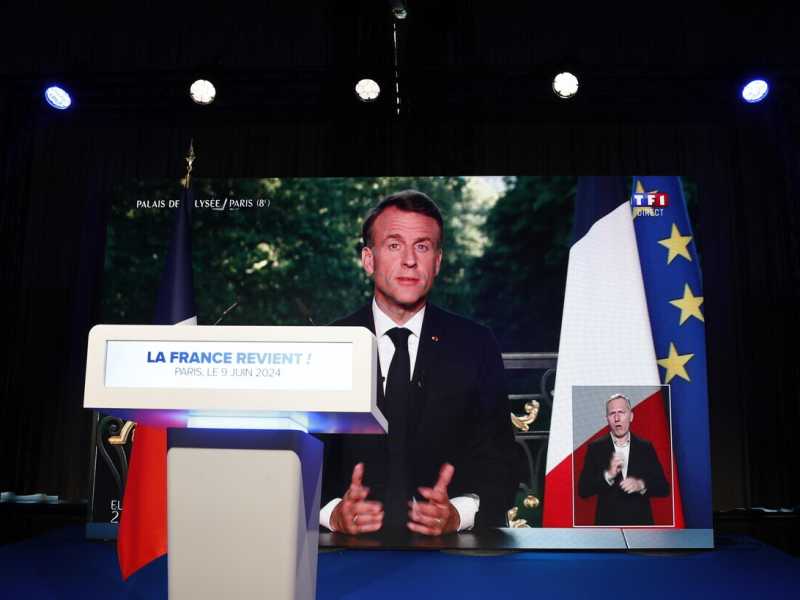 &nbsp;Il presidente Francese Emmanuel Macron - foto Ansa