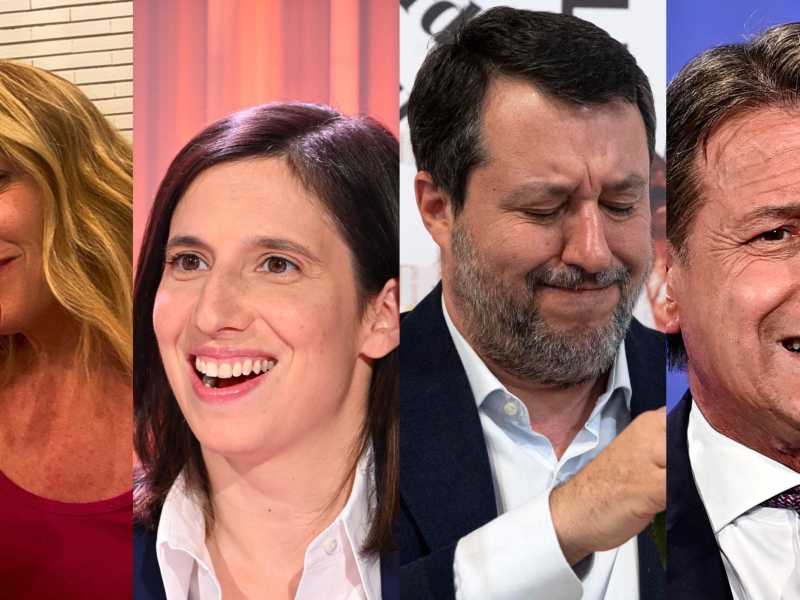 Vincono Meloni e Schlein, male Salvini e Conte: Forza Italia supera la Lega