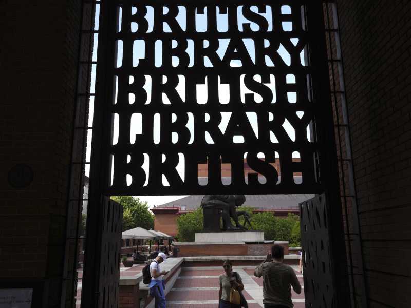 La British Library di Londra (AP Photo/Kin Cheung) &nbsp;<br />