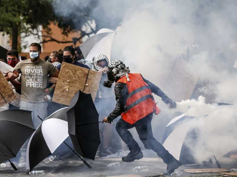 Proteste universitarie negli Stati Uniti (LaPresse)