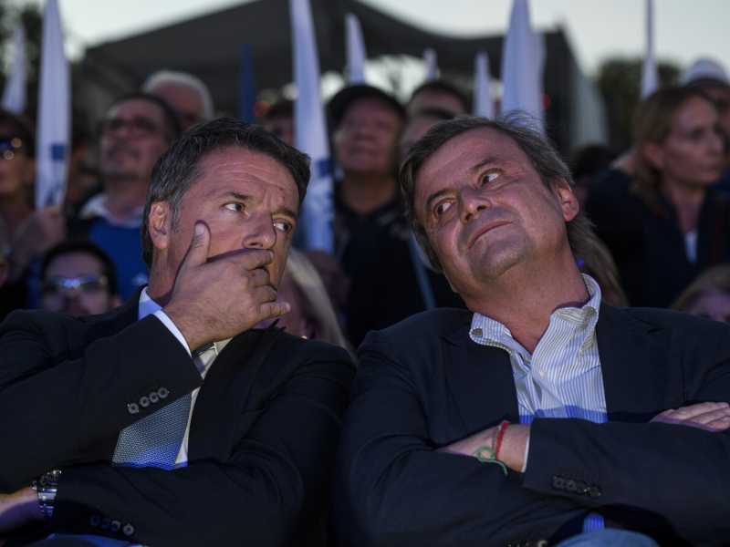 &nbsp;Matteo Renzi e Carlo Calenda - foto via Getty Images