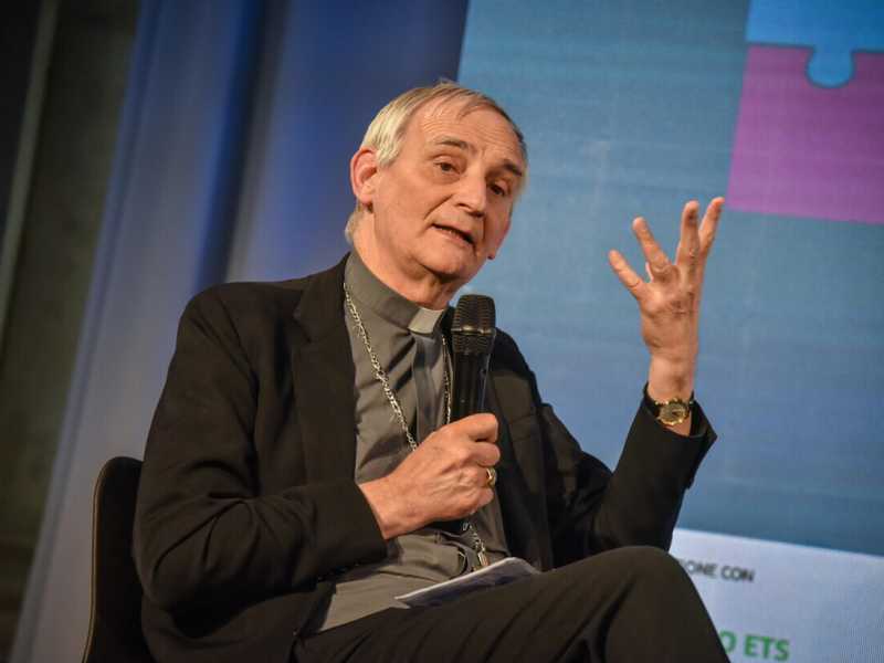 Il cardinale Matteo Maria Zuppi, presidente della Cei (Ansa)