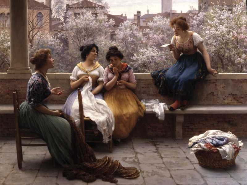&nbsp;Eugenio de Blaas, &ldquo;La lettera d'amore&rdquo;, 1904 (Wikipedia)