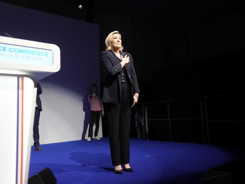 Marine Le Pen, foto Ap, via LaPresse