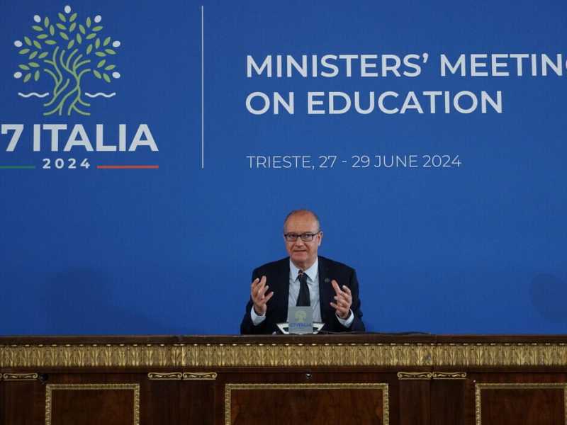  Il ministro dell'Istruzione Giuseppe Valditara - foto Ansa