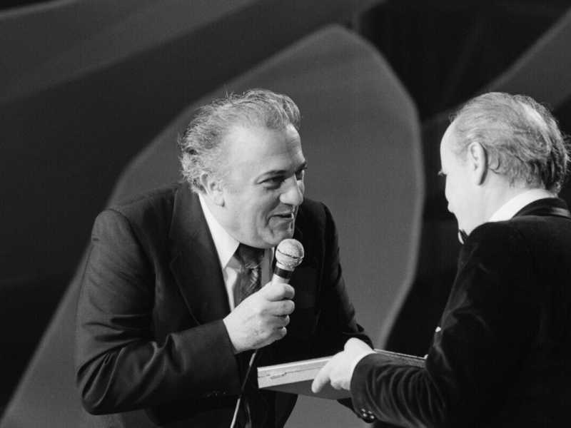 Federico Fellini e Nino Rota - foto via Getty Images