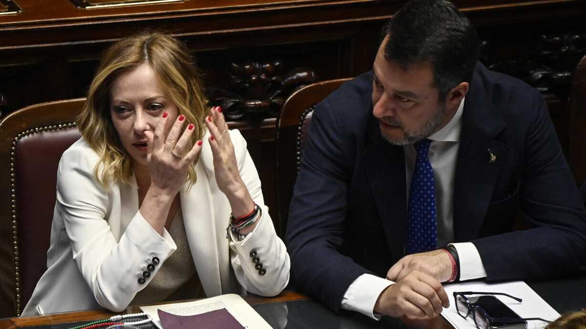 Immagine di Giorgia e il salvinone. Eterno schema di un guastafeste ripetitivo