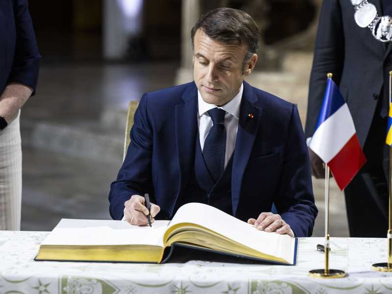 Emmanuel Macron - foto via Getty Imagesa
