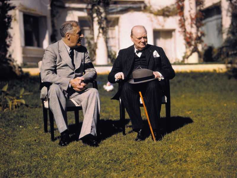  Roosevelt e Churchill - foto via Getty Images